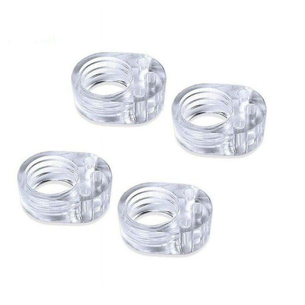 Topes para perillas de puerta - Juego de 6 manijas de tope de puerta dobles transparentes - Parachoques para perillas de puerta - Topes para perillas de puerta Botao