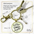 thumbnail image 4 of I Can Do All Things Faith Inspire Gutsy Goodness Bronze Keychain Brave Life Phil 4 13 Quote Cross Charm, 4 of 8