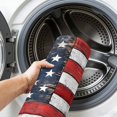 thumbnail image 6 of Round Area Rugs 3.3Ft, Vintage American Flag Non-Slip Washable Circle Rugs Carpet, Country Wooden USA Flag Indoor Outdoor Rug Floor Mats Throw Runner for Bedroom Living Room Bathroom, 6 of 8