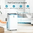 thumbnail image 5 of Moifoi 12000BTU Portable Air Conditioners with Remote Control, 3-in-1 Free Standing Cooling AC Unit with Fan & Dehumidifier, Cools Room up to 550 sq.ft, Smart/Sleep Mode,3 Speed,Auto Swing,24H Timer, 5 of 9