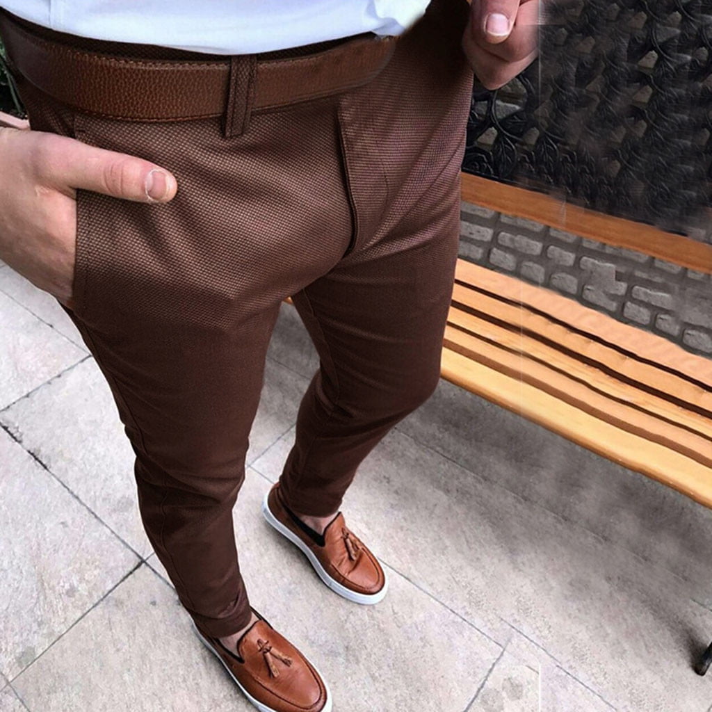 fcityin  Blue Regular Fit Formal Trouser Pant For Men For Daily Use  Office 