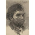 thumbnail image 2 of Cyprián Majerník 17x24 Gold Ornate Framed and Double Matted Museum Art Print Titled - Worker-Head Study (1940-1949), 2 of 4