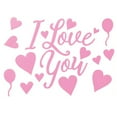 thumbnail image 1 of 1 Pce Autocollants de Saint-Valentin; Autocollants Statiques; Autocollants Décoratifs Jetables, 1 of 1