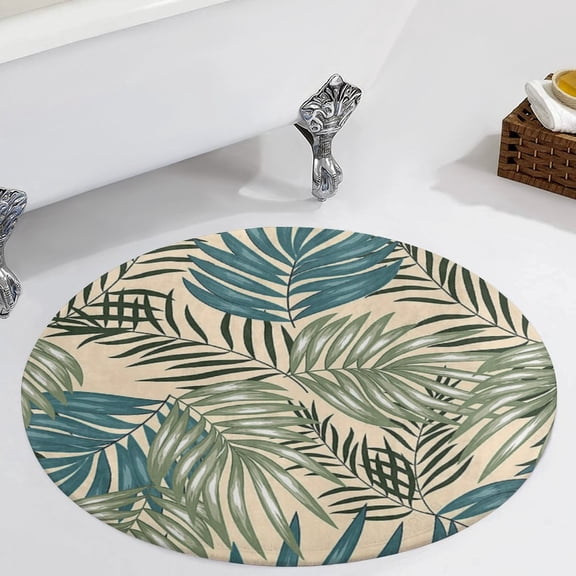 Vintage Hawaiian Aloha Graphic Round Carpet Circle Rug Outdoor Patio Area Rug Washable Large Area Rugs Hallway Room Decor Fitness Mats