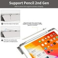 thumbnail image 4 of Aoub Case for iPad 6th Generation 2018 / 5th Generation 2017 with Pencil Holder, Slim Lightweight Soft TPU Back Smart Cover, Auto Sleep/Wake, Tri-fold Case for iPad 9.7 inch, Grey, 4 of 8