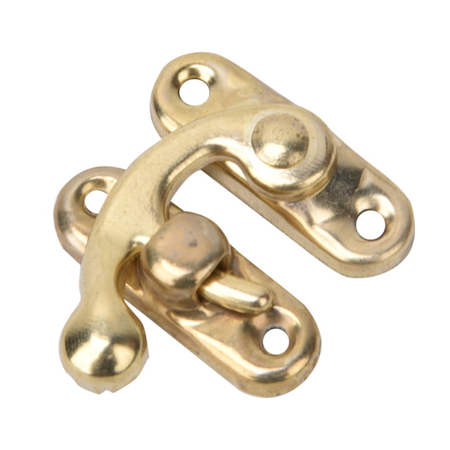 30Pcs Small Box Latch Hasps Antique Right Latch Hook Hasp Retro Style Iron Latch Hook Hasp for Jewelry Gift Replacement Screws Antique Right Latch Hook Hasp