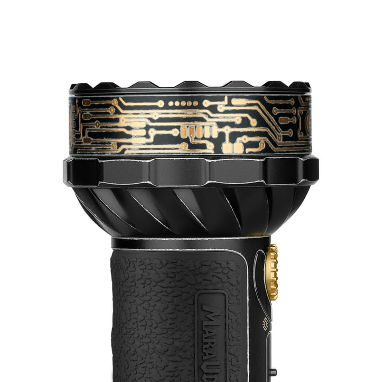Olight Marauder Mini ゴールデンブラック フラッシュライト Olight Marauder Mini Golden Black Rechargeable Flashlight