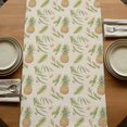 thumbnail image 5 of Table Runners 70 Inches Long Dress Scarves, Pink Yellow Floral Farmhouse Coffee/Dining/Kitchen Table Decor, Holiday Table Runner, Green Summer Botanical Rustic 13x70 Inch, 5 of 9