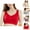 Red, variant on Prosthesis Bra For Post Care Breathable Silicone Liner With Comfort Design For Everyday Use And Cancer Recovery Wirefree Bras For Women