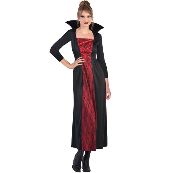 Vampiress Halloween Costume for Adults, Women's Size S (4/6), by Way to Celebrate