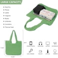 thumbnail image 6 of Clearance Beach Bags for Women Under $15,Straw Handmade Woven Tote Bag, Summer Mesh Hollow Shoulder Bag for Holiday, 6 of 6