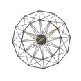 thumbnail image 4 of Reloj de pared silencioso de metal Reloj de estilo industrial Reloj colgante geométrico Reloj sin tictac Reloj moderno para el hogar Restaurante Bar Negro perfecl Reloj de pared, 4 of 8