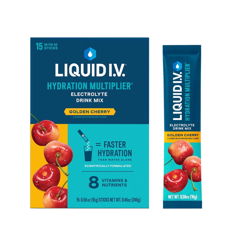 Liquid I.V. Golden Cherry Hydration Multiplier, 15 Packets photo 2