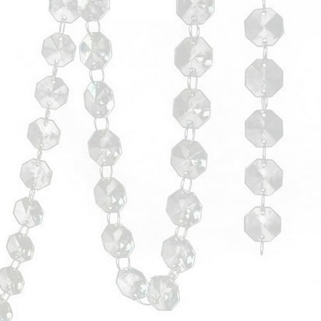 

1Pc 3.3ft Clear Acrylic Beads Garland Chandelier Hanging Curtains Wedding Supplies
