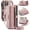Pink, variant on Wallet Case for iPhone 13 Pro Max – RFID Blocking PU Leather Phone Case with Card Holder, Zipper Pocket, Kickstand, Magnetic Closure, Shoulder & Wrist Strap