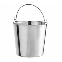 Soro Essentials- 13 qt. Stainless Steel Utility Pail Beer Bucket with Bail Handle- Ice Bucket Keep Ice Frozen Longer Ideal for Cocktail Bar Parties Chilling Wine Champagne