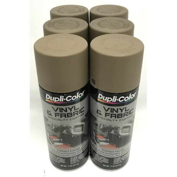 Duplicolor Hvp113 6 Pack Medium Beige Vinyl And Fabric Coating 11 Oz Aerosol Can Com - Dupli Color Dessert Vinyl Fabric Spray Paint 11oz