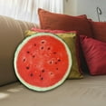 thumbnail image 3 of Cushion Round Throw Pillows Multipurpose Floor Padding Fruit Slice Design for Home Camping Indoor Outdoor Use, 3 of 3