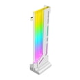 thumbnail image 3 of COOLMOON CM-GH2 Vertical GPU soporte de refrigeración colorido 5V A-RGB soporte gráficos de ordenador soporte de tarjeta de vídeo soporte GPU Juegos de teclado y mouse para computadora Blanco, 3 of 6