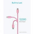 thumbnail image 2 of Afflux (2 Pack) USB-C PD Fast Charger Type C Charging Cable for Samsung Galaxy S24 S23 S22 S21 Ultra Plus, Compatible with iPhone 15 / 16 Pro Max Plus, iPad Pro, Universal for USB-C (3ft, Pink), 2 of 5