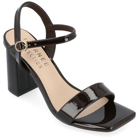 

Journee Collection Womens Tivona Tru Comfort Foam Mid Heel Ankle Strap Sandals