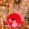 thumbnail image 4 of Venta de bolas inflables de Navidad, 60 cm, grandes, para exteriores, de PVC, para Navidad, inflables gigantes, reutilizables, muñecos de nieve de Papá Noel, para decoración de jardín y patio de Navid, 4 of 6