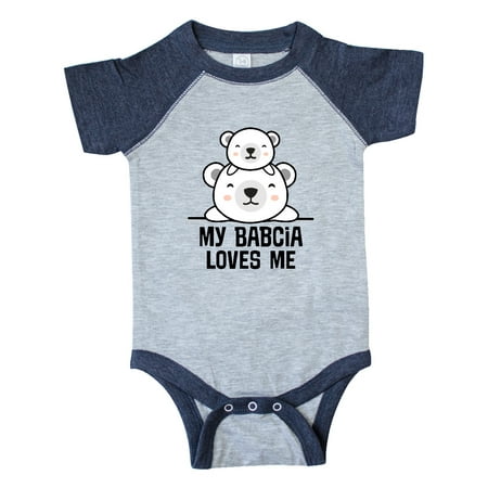

Inktastic My Babcia Loves Me Bear Baby Boy Gift Baby Boy or Baby Girl Bodysuit