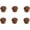 35*35mm Single Hole, variant on Gamvdout Decorative Knobs 6Pcs Drawer Door Solid Wood Handle Black Walnut Cabinet Wardrobe Door Handle Straight 160Mm