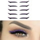 thumbnail image 3 of Delineador de Ojos Reutilizables Baoblaze Plantilla Cinta de Maquillaje Púrpura 5 pares, 3 of 6