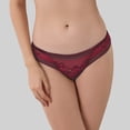 thumbnail image 4 of COMVALUE Mia Medium Coverage Hipster Stretch Breathable Panties For Women (Wine, S), 4 of 5