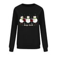 thumbnail image 4 of HOMBOM Christmas Sweatshirts for Women Crewneck Festive Merry Vintage Black Xmas Ladies Sweatshirt Soft, 4 of 6