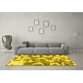 thumbnail image 3 of Ahgly Company Indoor Rectangle Abstract Yellow Modern Area Rugs, 7' x 9', 3 of 4
