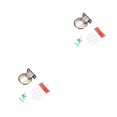 thumbnail image 2 of Riwesomey Tope de puerta, componente modificado, bloque anticolisión, tope de puerta de aleación de Zinc, accesorio de repuesto para muebles, color cian El color cian 2piezas Riwesomey CBP491388, 2 of 6