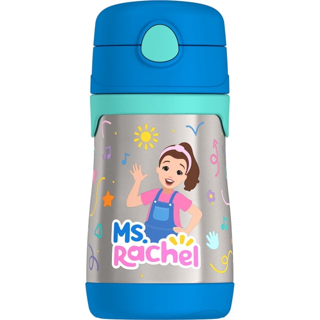 Biberón para Bebé THERMOS de Acero Inoxidable 10 oz con Pajilla Retráctil