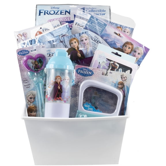 Ohio Basket Chic Frozen Basket-  Frozen Anna & Elsa Gift Basket for Kids