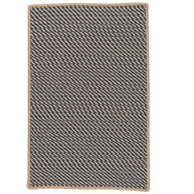 Colonial Mills Rug IM53R024X096S 2 x 8 ft. Point Prim Braided Rug Blue