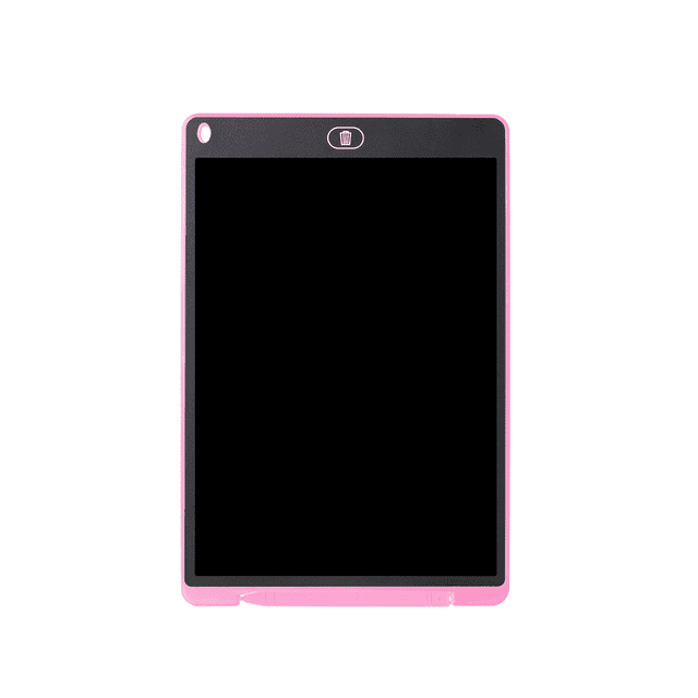 Tableta electrónica de escritura a mano de 12 pulgadas, borrable a mano, para pintar grafitis, LCD, color rosa claro