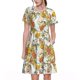 thumbnail image 1 of Balery Ducks and Flowers Vestidos sueltos de manga corta para mujer, vestidos de verano 2025, vestidos casuales de corte A con vuelo., 1 of 6