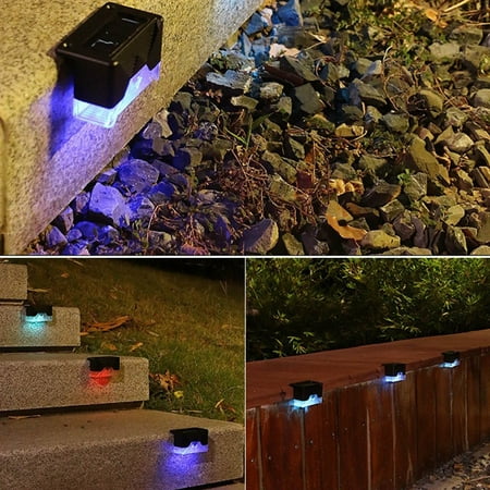 

aoksee Garden Light Warm White LED Solar Lamp Stair Outdoor Garden Lights Waterproof Solar Power Balcony Light Decoration For Patio Stair Fence summer clearance gifts for home decor