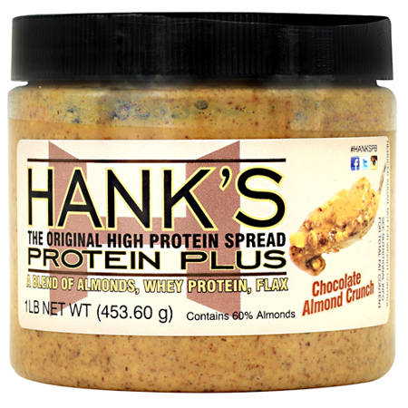 Hank's Protein Plus Almond Butter, Chocolate Almond Crunch, (Best Crunchy Almond Butter)