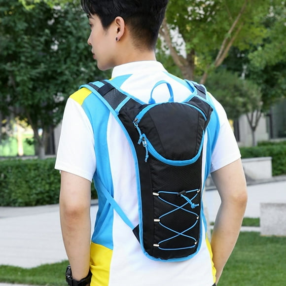 Mochila de hidratación Lisbinx de 2 l: ligera, impermeable, ideal para ciclismo, running y senderismo. Correas de hombro de malla transpirable. 4 colores (negro, azul, rojo, verde). 45 x 21 x 2 cm.