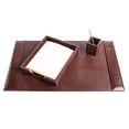 thumbnail image 5 of Dacasso Set Luxury Leather Pad & Desk Organization Essentials, 3 Piece, Dark Brown, 5 of 5