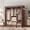 Coffee - colored, variant on LISHBIE Portable Closet, Portable Wardrobe for Hanging Clothes, with 3 Hanging Rods, 6 Storage Shelves and 18 Side Pockets, Black Closet, Easy to Assemble, Sturdy and Stable