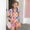 Purple, variant on CYRBOKO Girls Summer Outfit Sets, Casual Floral Print Elastic Waist Gift Kids Two-Piece Sets Purple Size 5-6 T