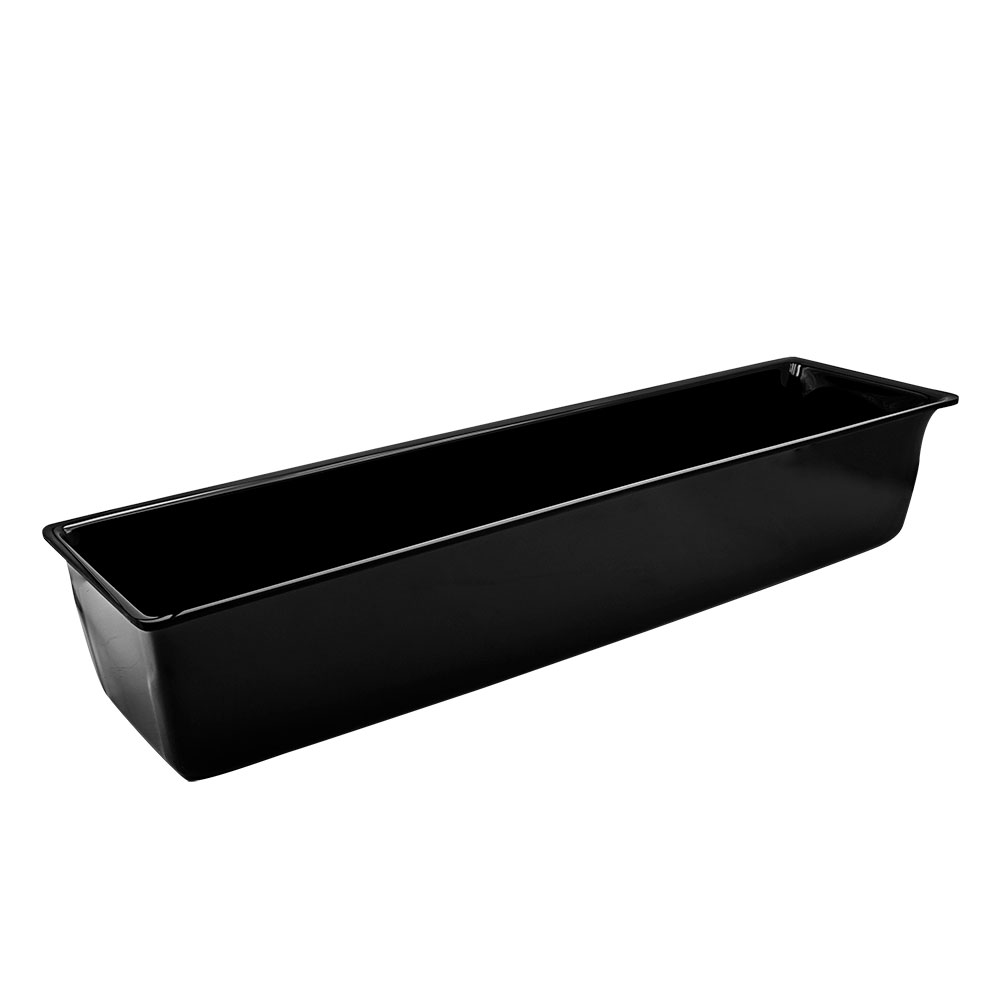 Black Plastic Ice Bin for 4 Section Condiment Holder, Each