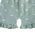 thumbnail image 5 of Edvintorg Two Piece Sets for Girls Summer Cute Ruffle Sleeve Smocked Back Casual Tank Top and Short Little Girls Clothes Size 0-4, 5 of 5
