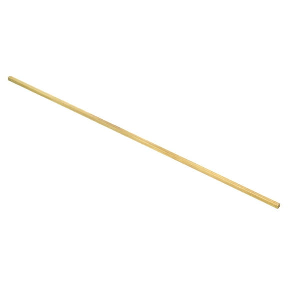 1/5x1/5x16" C36000 Brass Square Bar, Solid Square Mill Stock, Brass