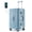 Blue, variant on 20" Zipperless Carry On Luggage, Aluminum Frame PC ABS Hard Shell Suitcase with 360 Spinner Wheels for Travel, Irongray