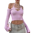 thumbnail image 1 of Txlixc Chaleco de punto femenino, chaleco sin respaldo, chaqueta de manga larga Txlixc  moda, 1 of 7