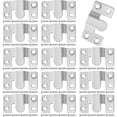 thumbnail image 5 of 20/30Pcs French Cleat Hanger Stainless Steel Interlocking Picture Hanger with Screws Heavy Duty Flush Wall Mount Hook Photo Mirror Hanging Bracket Support 66lbs for Picture Artwork, 5 of 6